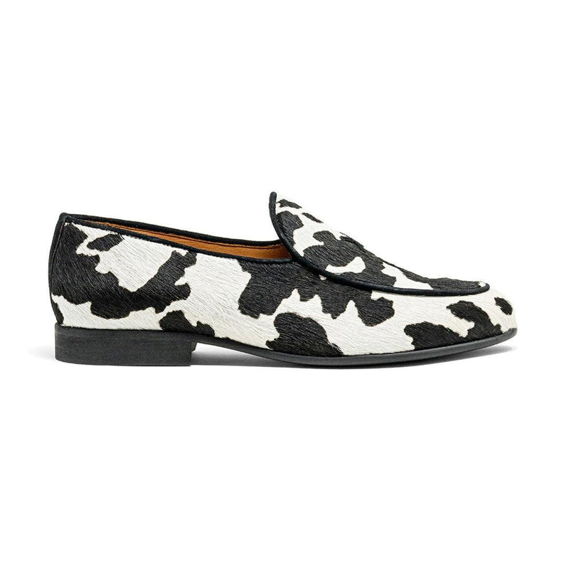 Womens Cow Print Milano Loafer
