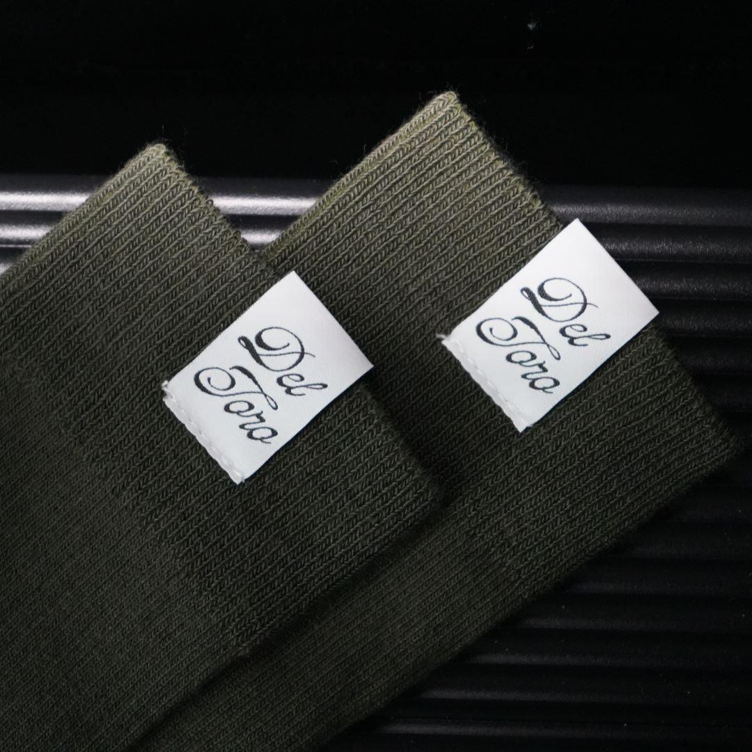 Ribbed Loop Sock - Olive