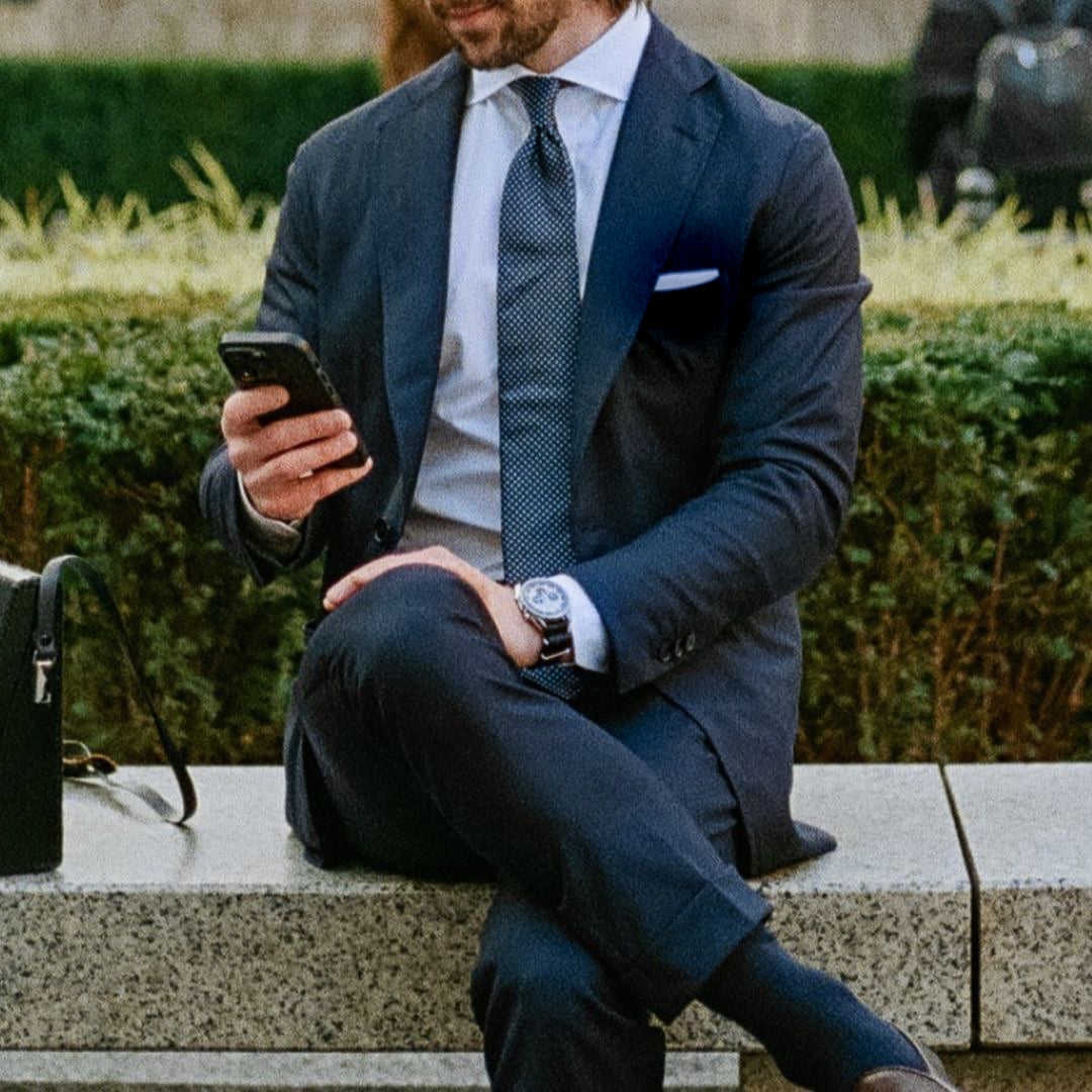 Light Blue Cotton Pocket Square