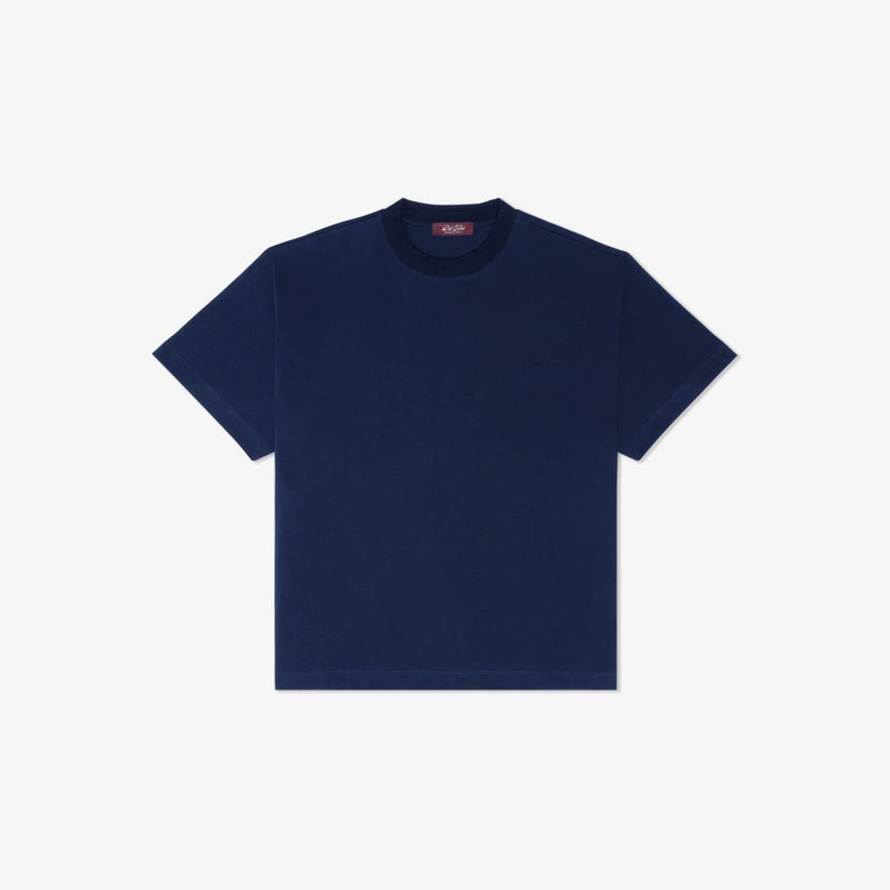 Women's Tonal Embroidered Tee - Navy