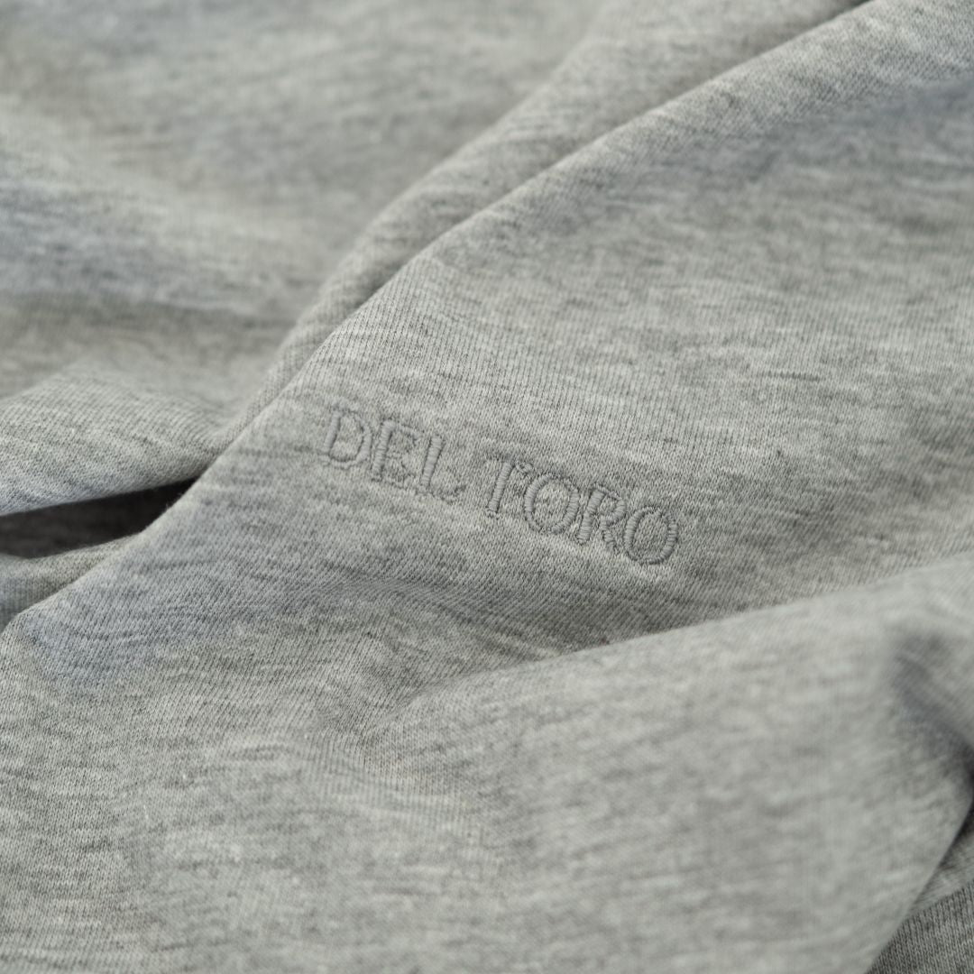 Men's Tonal Embroidered Tee - Heather Grey