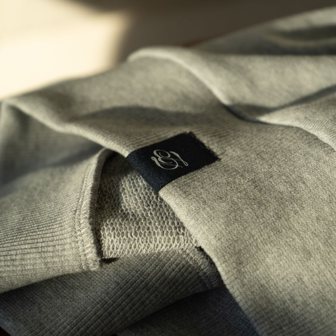 Women's Vintage Zip Crewneck Sweatshirt - Heather Grey