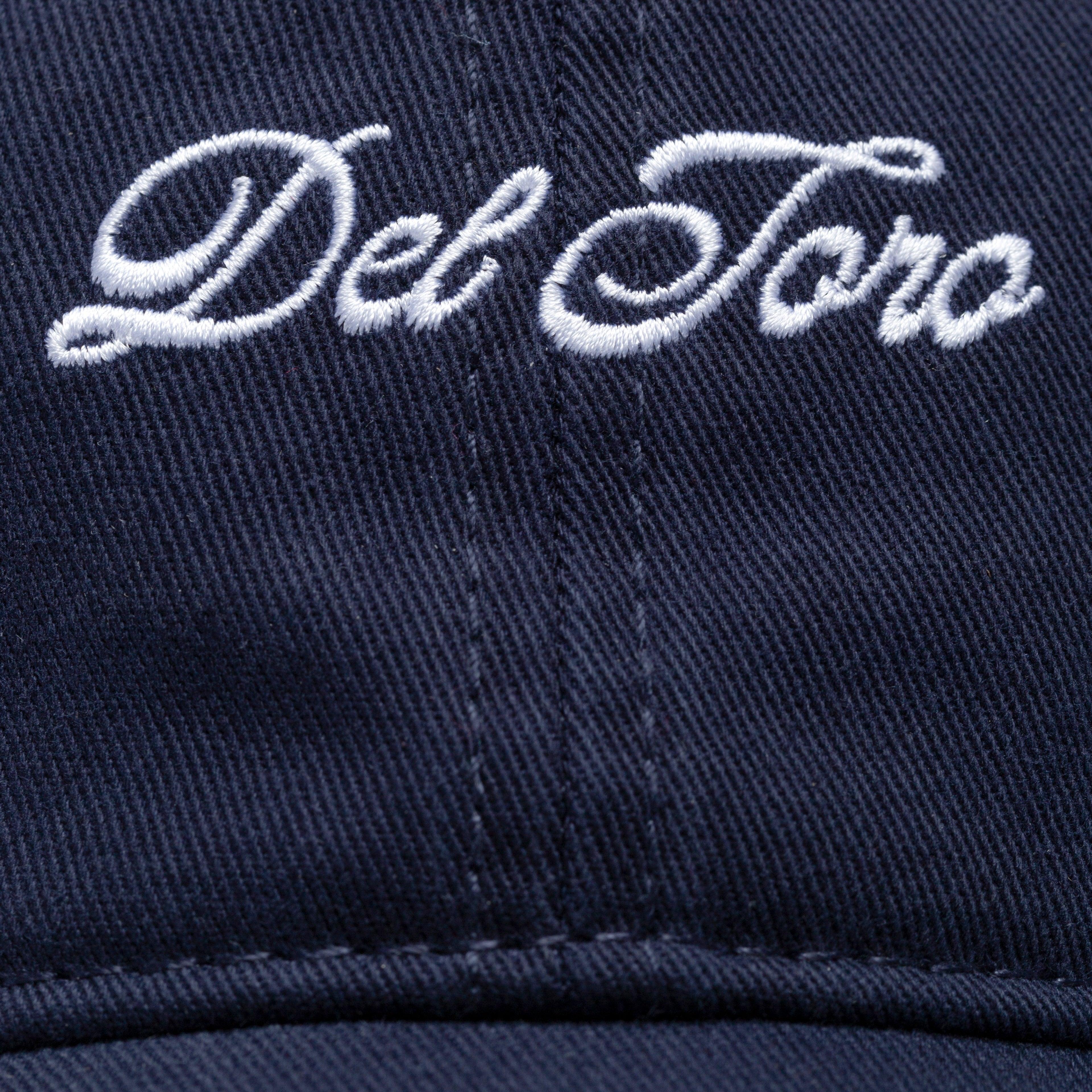 Embroidered Side Stripe Dad Hat - Navy