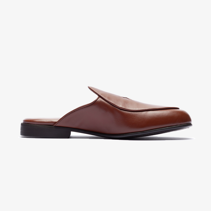 Men's Light Brown Leather Milano Mule