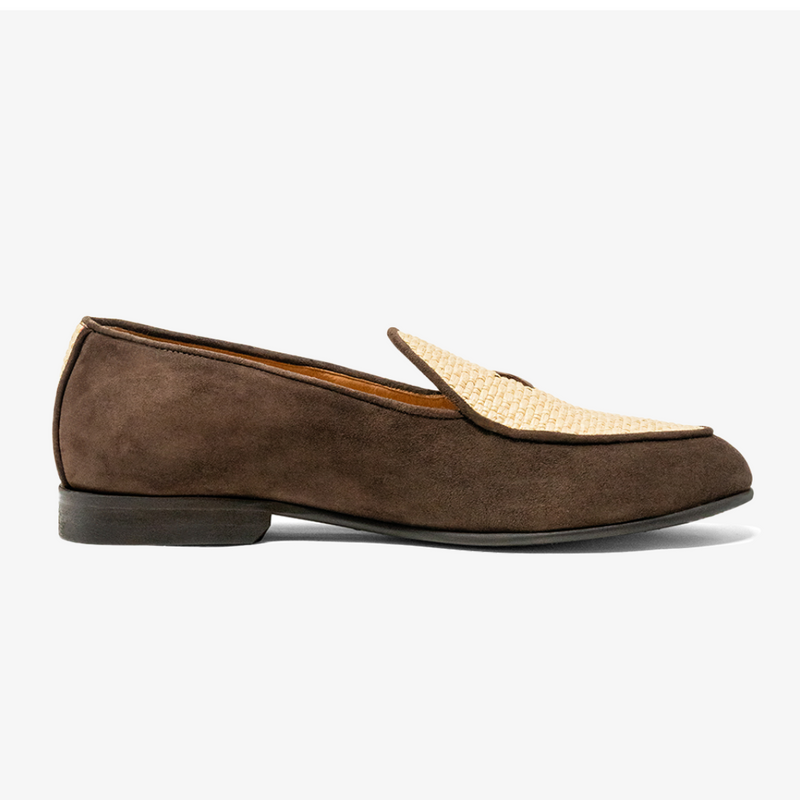 Men's Brown Raffia Milano Loafer