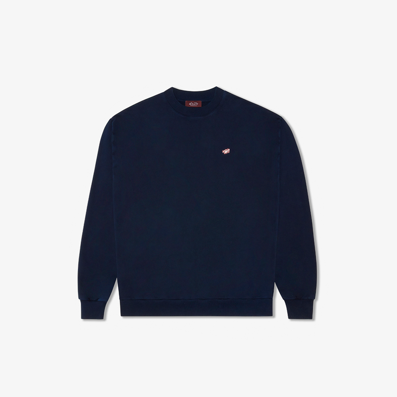 Women's Retro Gym Crewneck Sweatshirt - Navy