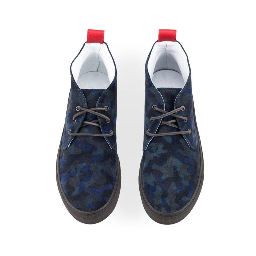 Men's Vintage Navy Camo Chukka Sneaker