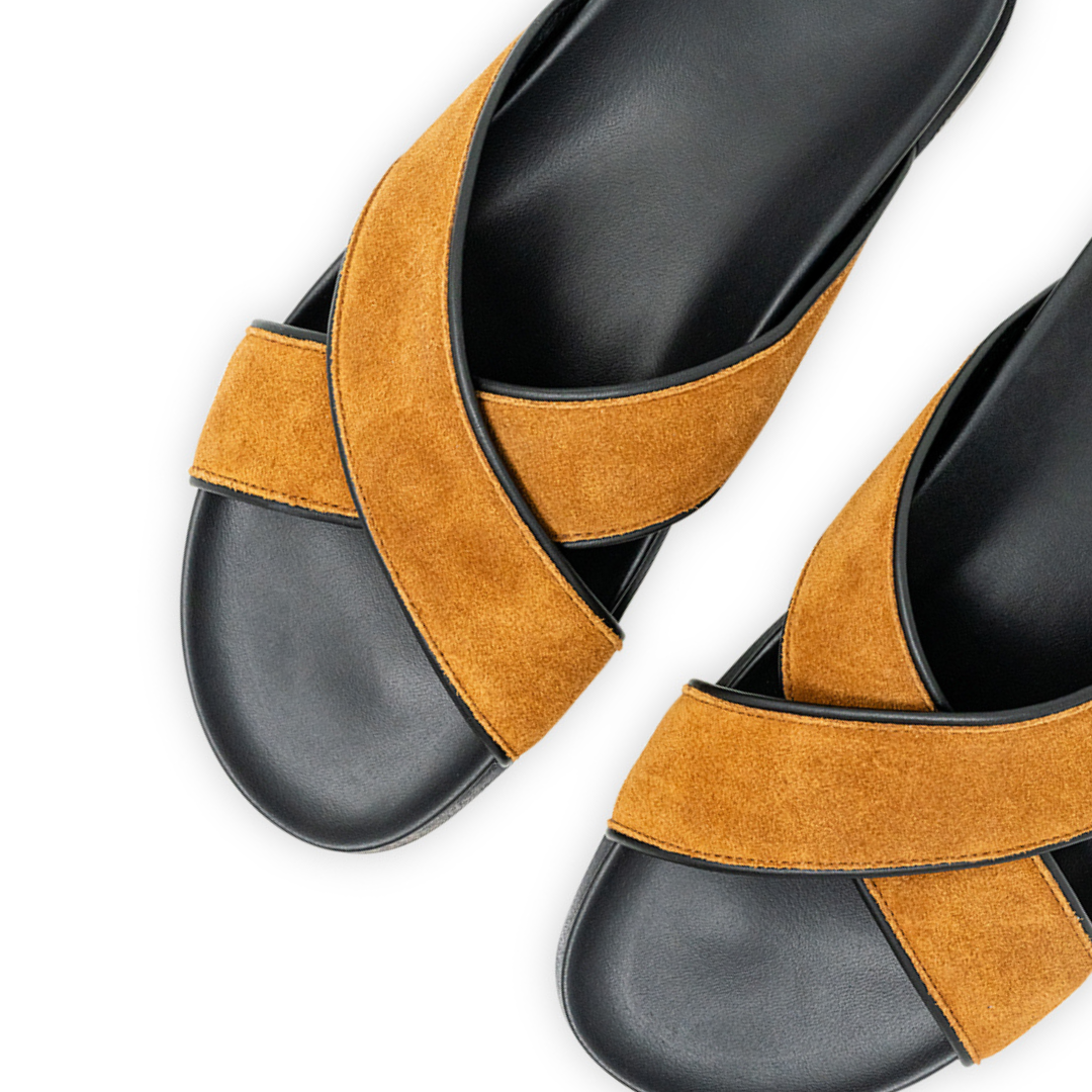 Men's Tan Amalfi Crossover Sandal