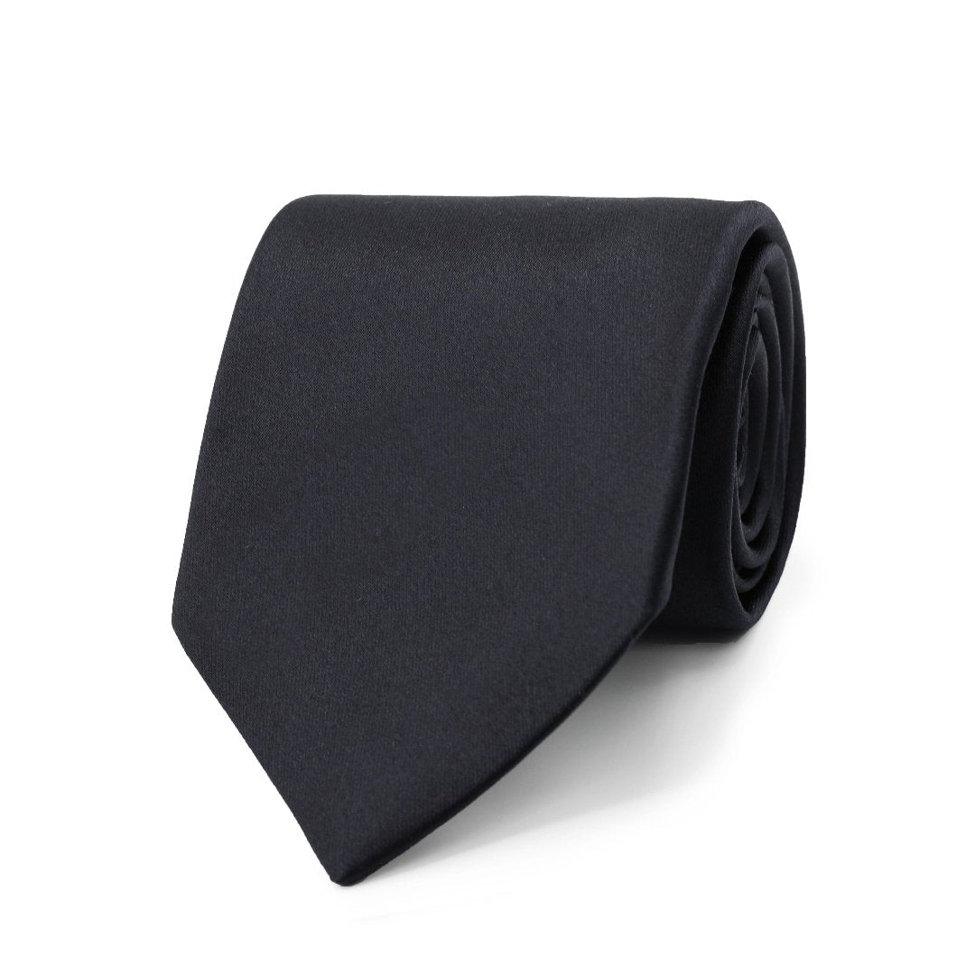 Classic Satin Tie - Black