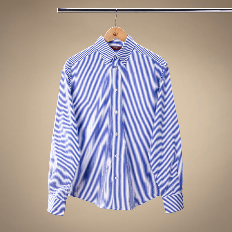 Button Down Shirt - Blue Stripe