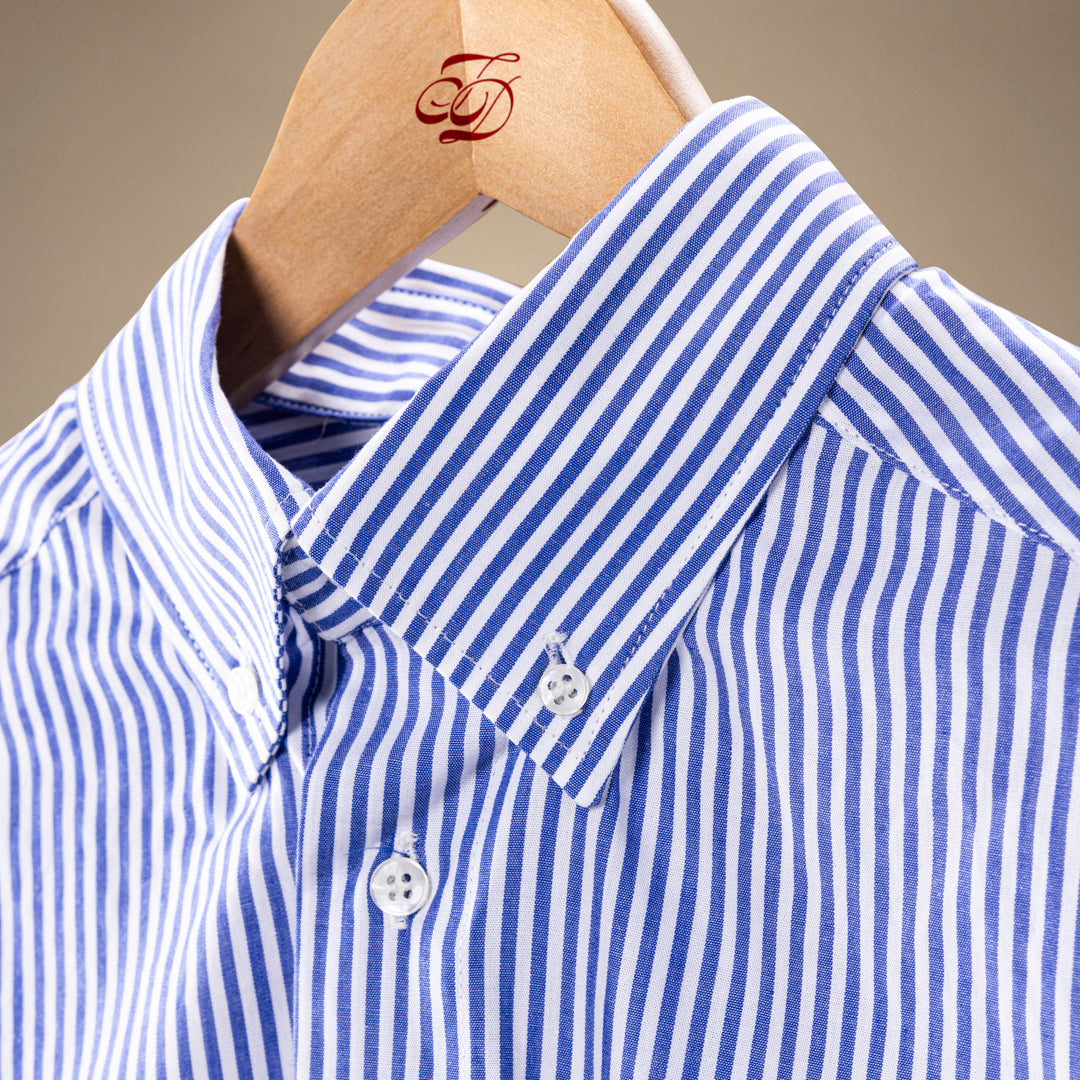 Button Down Shirt - Blue Stripe