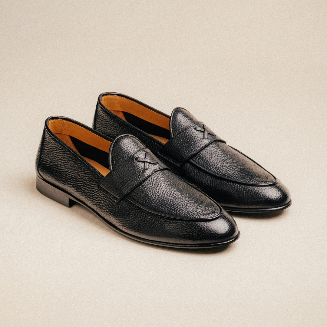 Men's Black Deerskin Centesimo