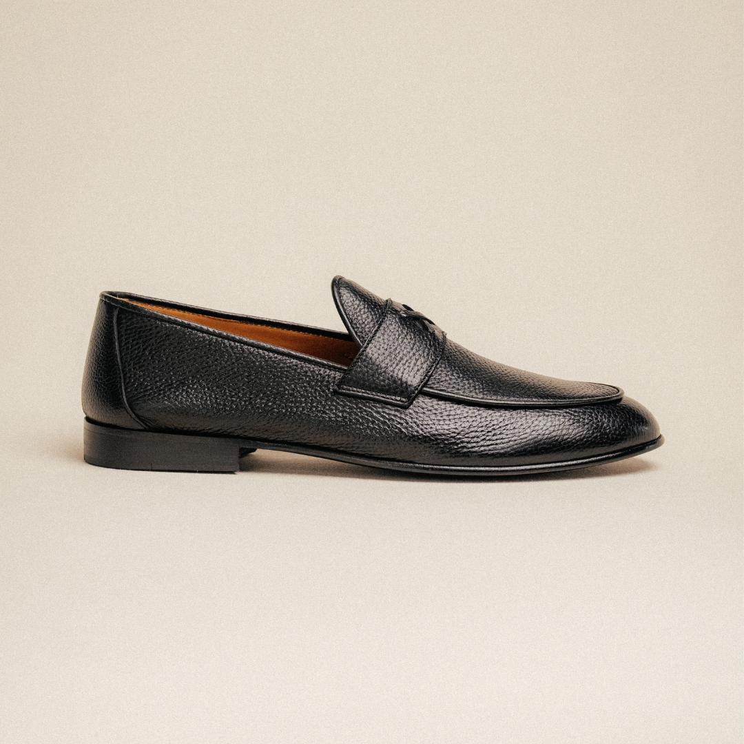 Men's Black Deerskin Centesimo