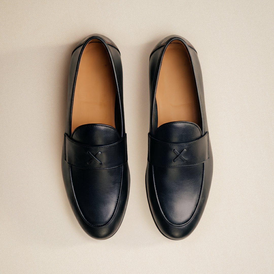 Men's Black Leather Centesimo