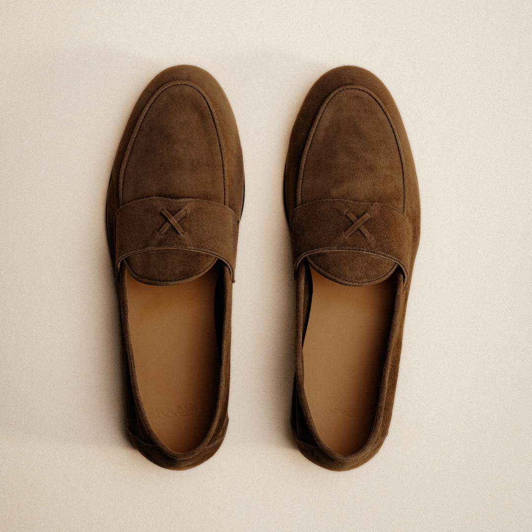 Men's Dark Brown Full Suede Centesimo