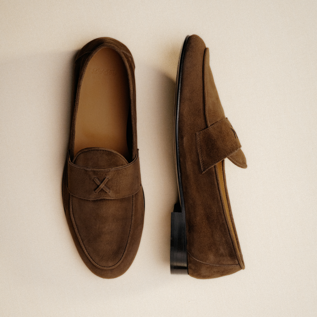 Men's Dark Brown Full Suede Centesimo