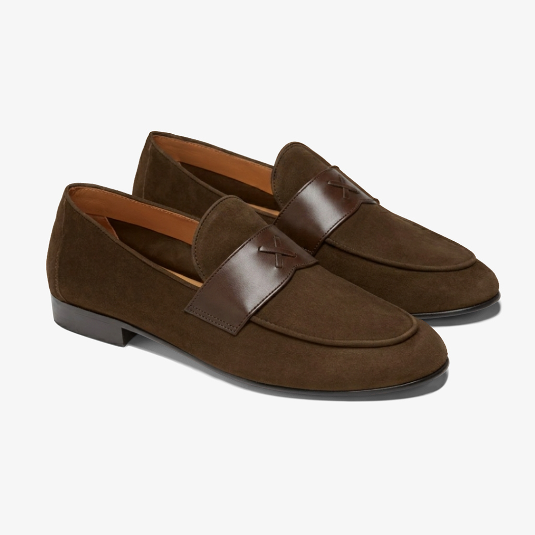 Men's Chocolate Suede Centesimo