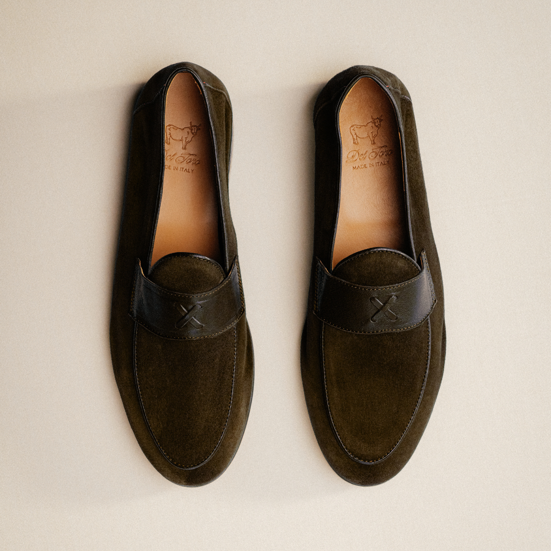 Men's Dark Brown Suede Centesimo