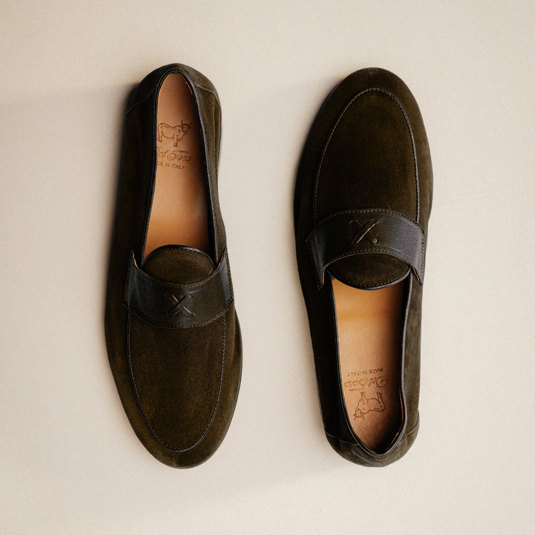 Men's Dark Brown Suede Centesimo