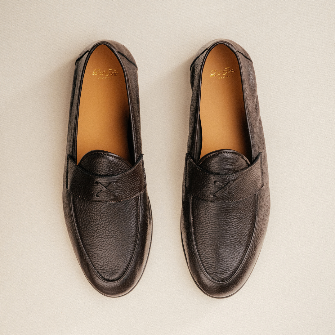 Men's Dark Brown Deerskin Centesimo