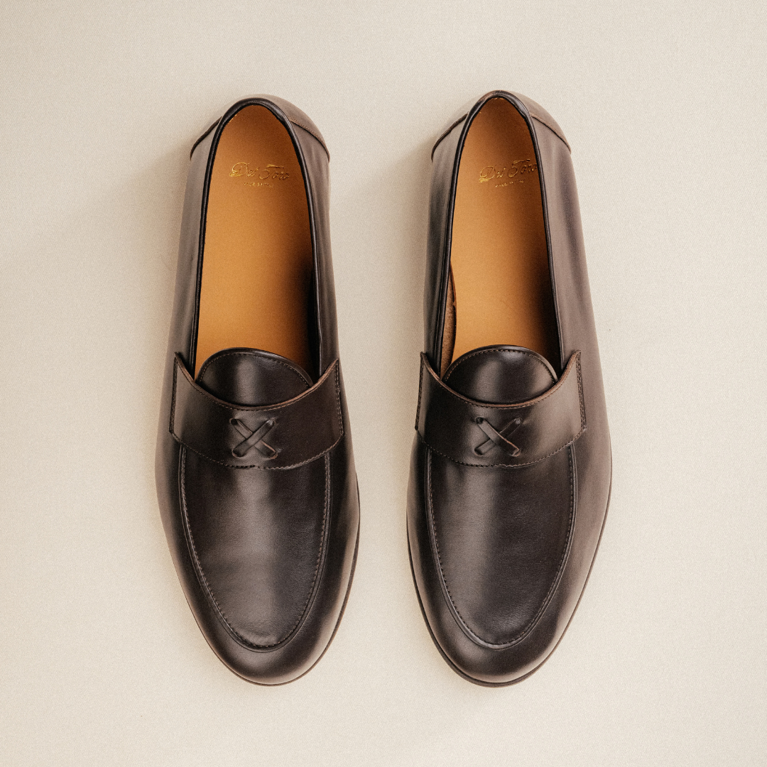 Men's Dark Brown Leather Centesimo Loafer
