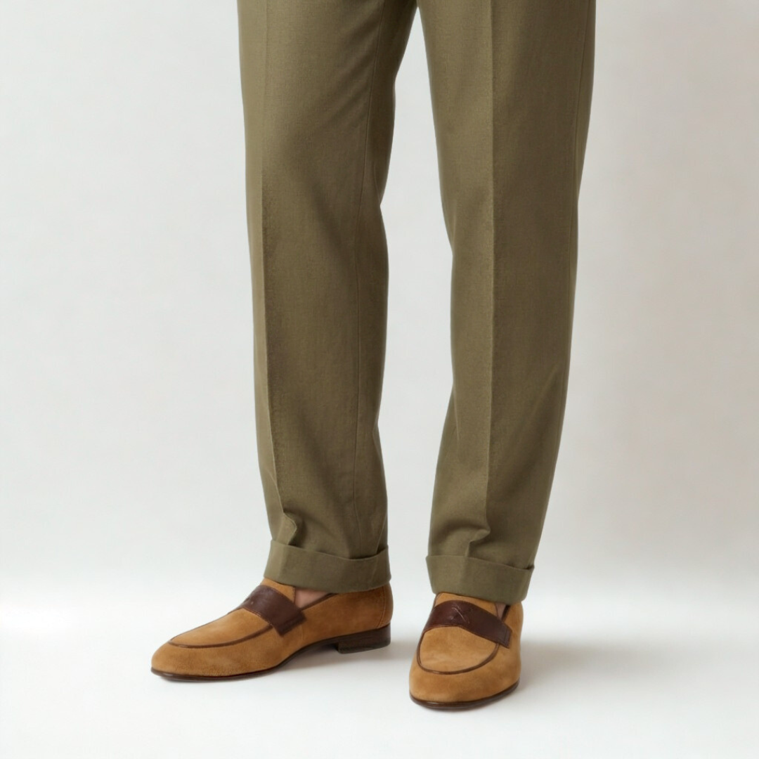 Men's Tan Suede Centesimo