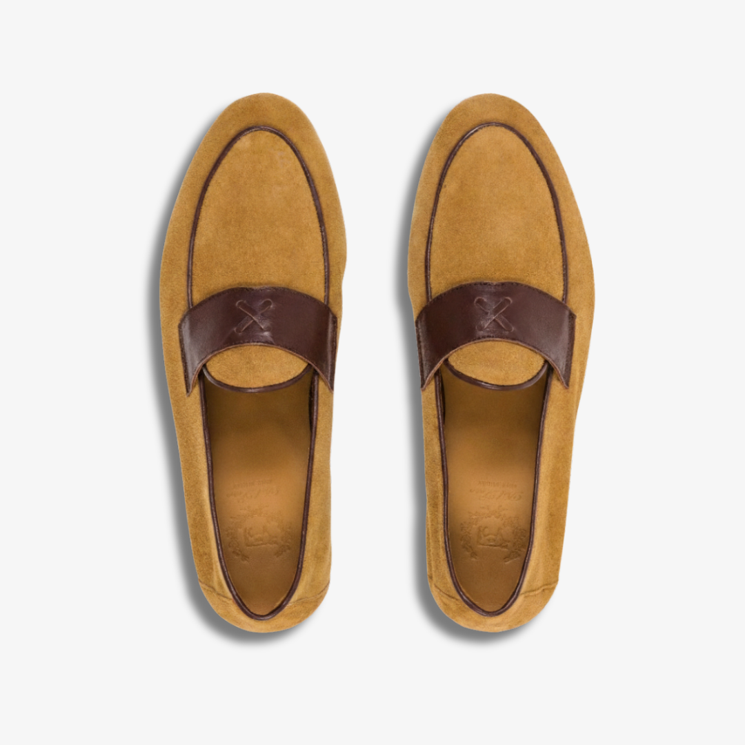 Men's Tan Suede Centesimo