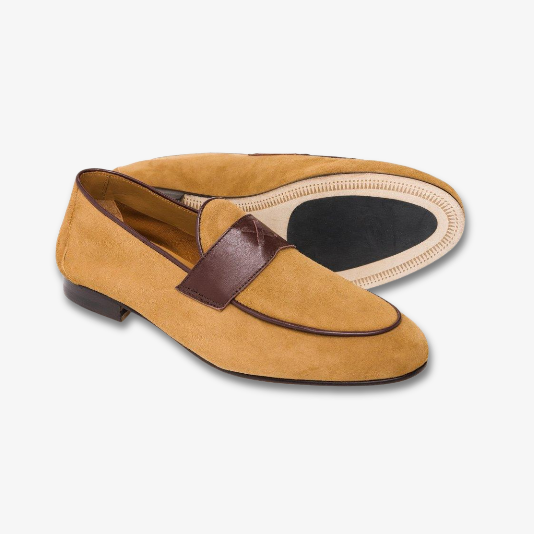 Men's Tan Suede Centesimo