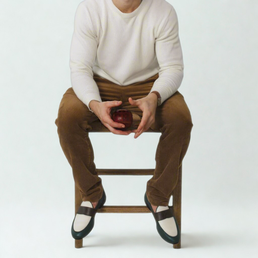 Men's Tri-Tone Leather Centesimo