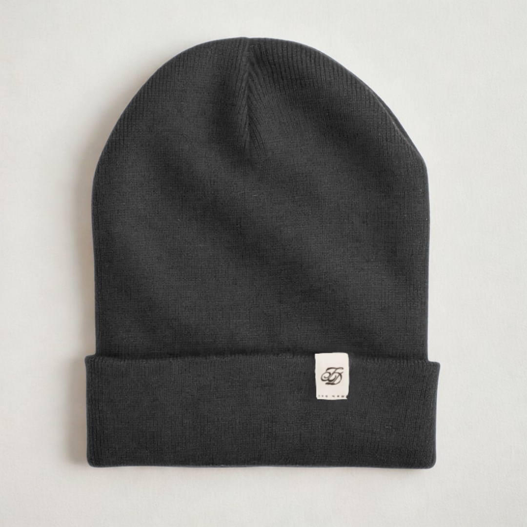 Classic Cuffed Beanie - Black