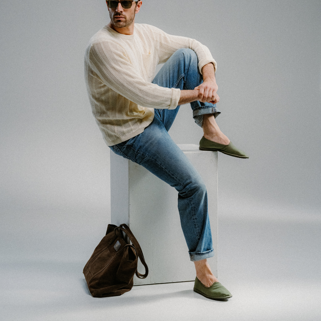 Men's Friulane - Olive Canvas