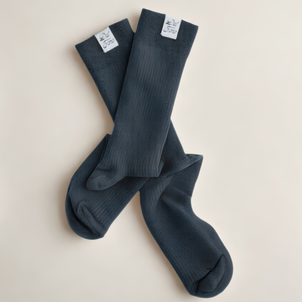 Ribbed Loop Sock - Navy