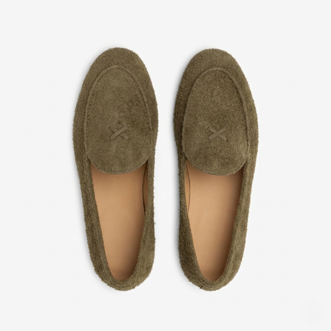 Men's Antelope Textured Suede Milano Loafer