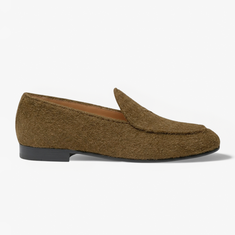 Men's Antelope Textured Suede Milano Loafer