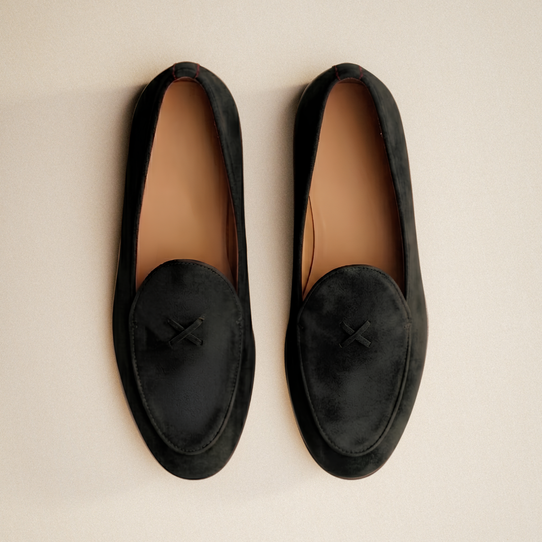 Men's Black Suede Milano Loafer