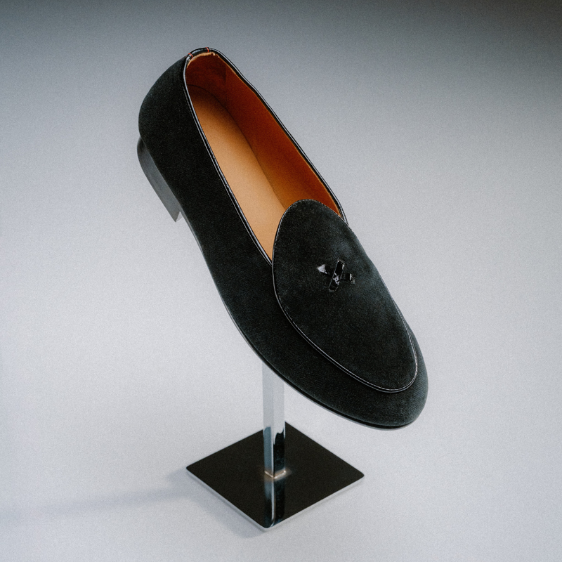 Men's Black Velvet Milano Loafer