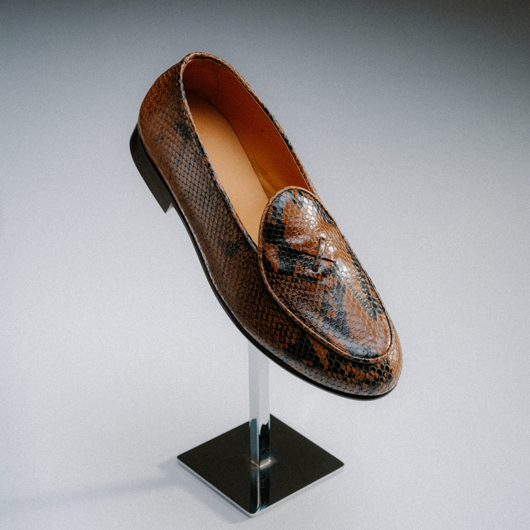 Men's Brown Snakeskin Milano Loafer