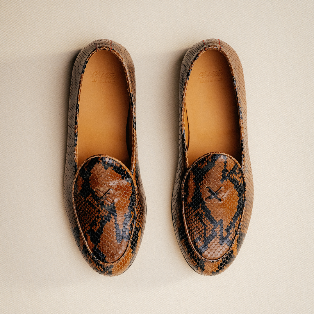 Men's Brown Snakeskin Milano Loafer