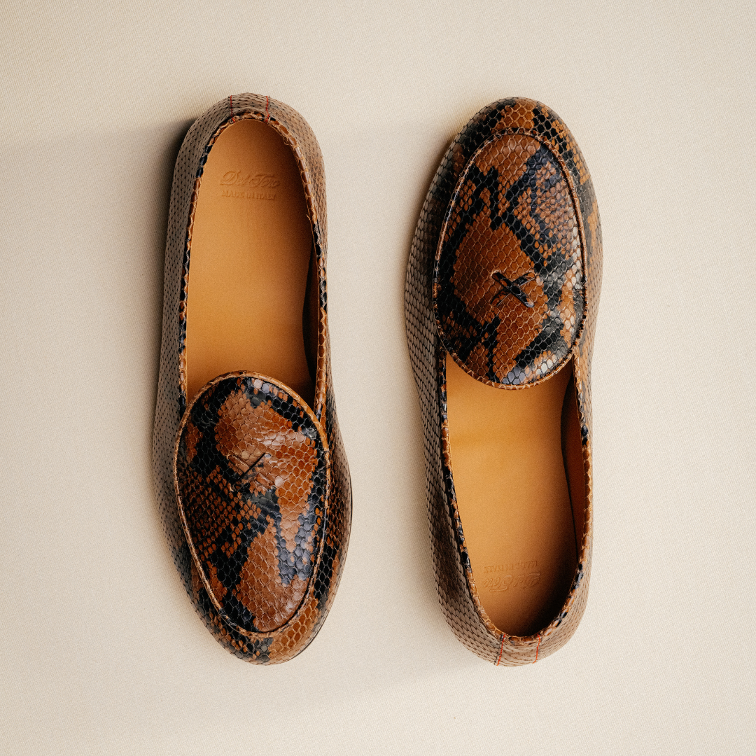 Men's Brown Snakeskin Milano Loafer