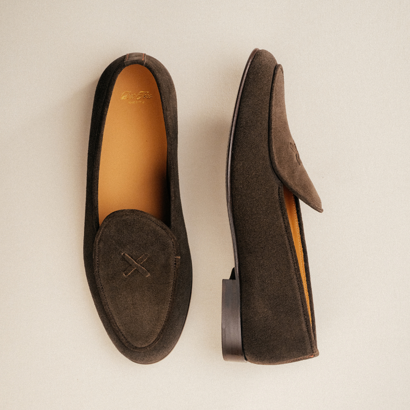 Men's Dark Brown Suede Milano Loafer