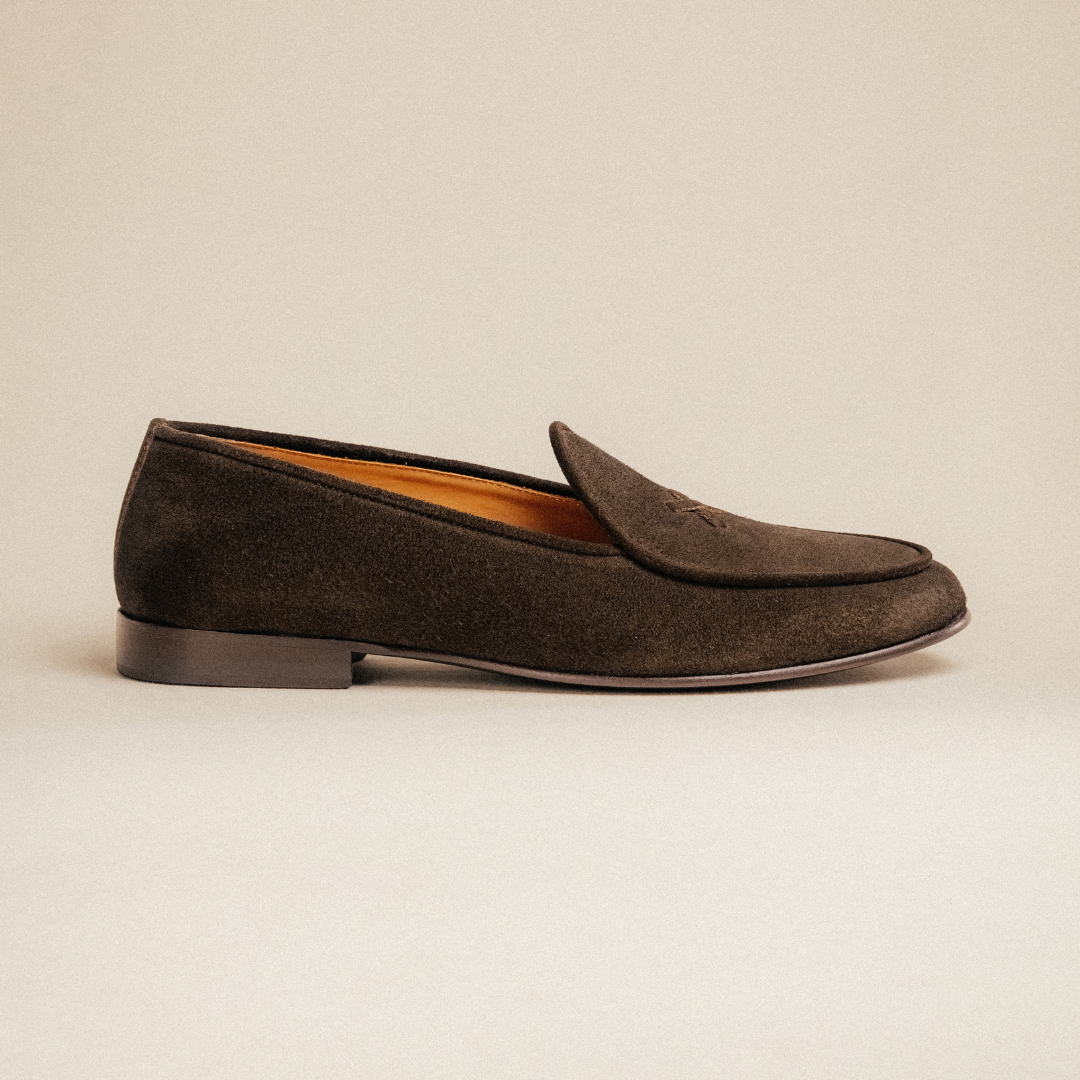 Men's Dark Brown Suede Milano Loafer