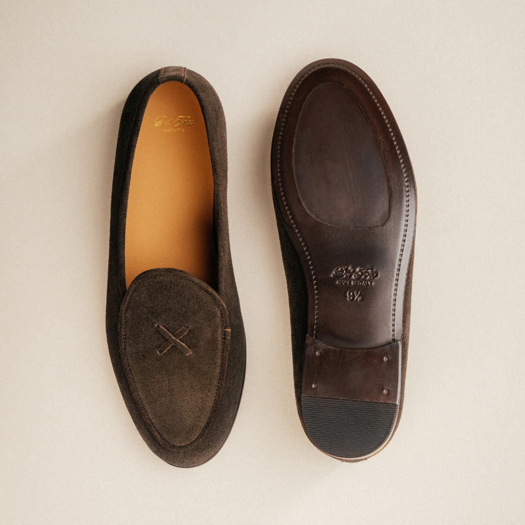 Men's Dark Brown Suede Milano Loafer