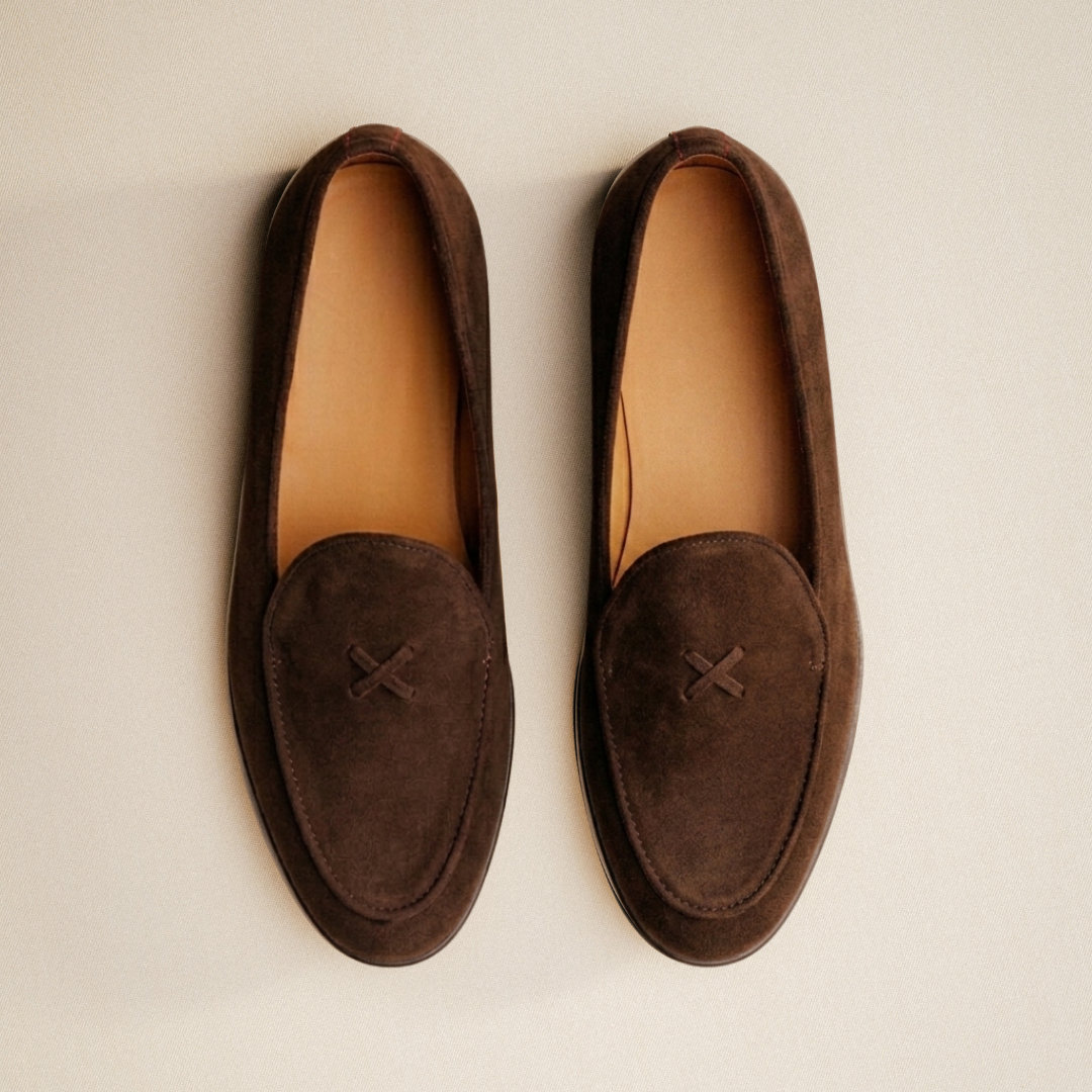 Men's Dark Brown Suede Milano Loafer