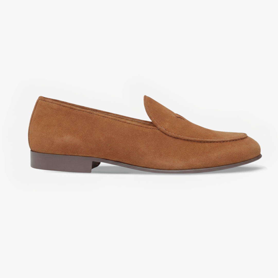 Men's Cognac Suede Milano Loafer