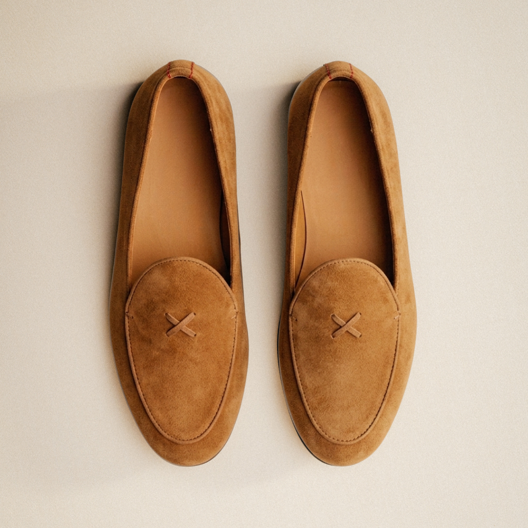 Men's Cognac Suede Milano Loafer