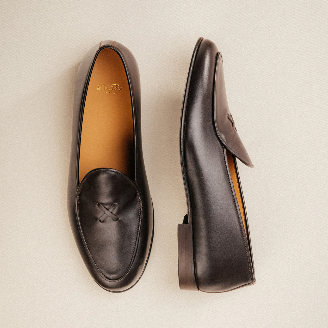 Men's Dark Brown Leather Milano Loafer