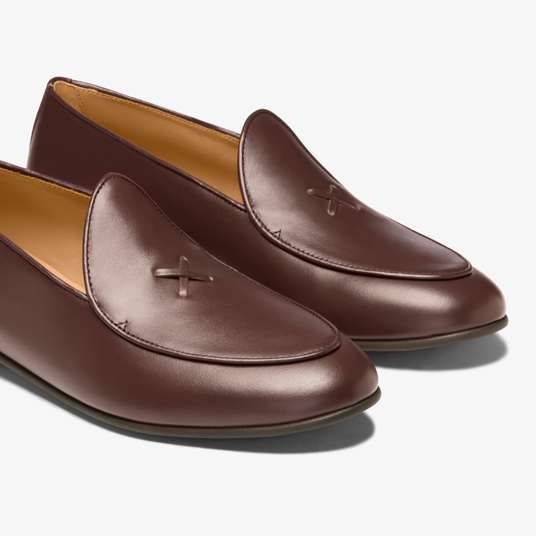 Women's Brown Leather Milano Loafer