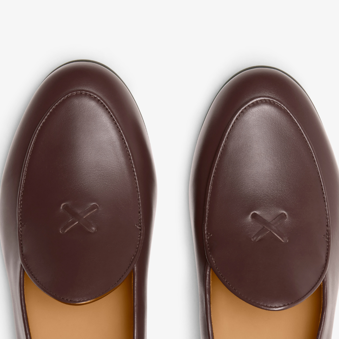 Women's Brown Leather Milano Loafer