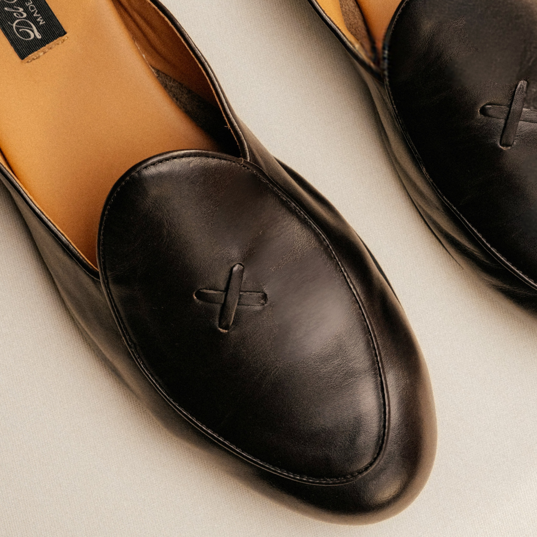 Men's Dark Brown Leather Milano Mule