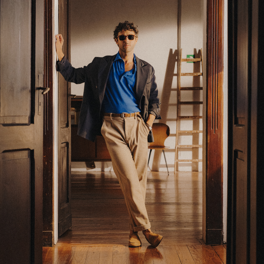 Long Sleeve Polo - Royal Blue